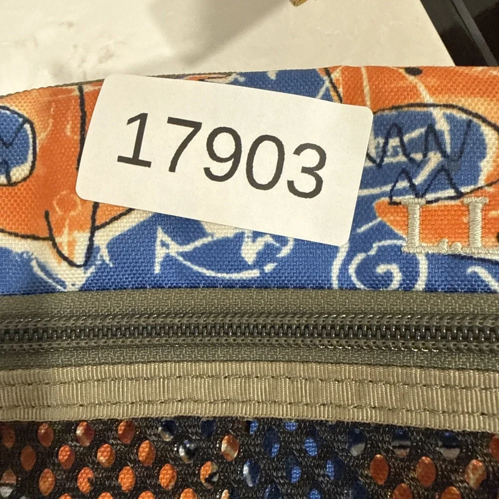 LL BEAN SHARK  PRINT CAMOUFLAGE ZIPPERED KIDS LUNCH BOX BAG